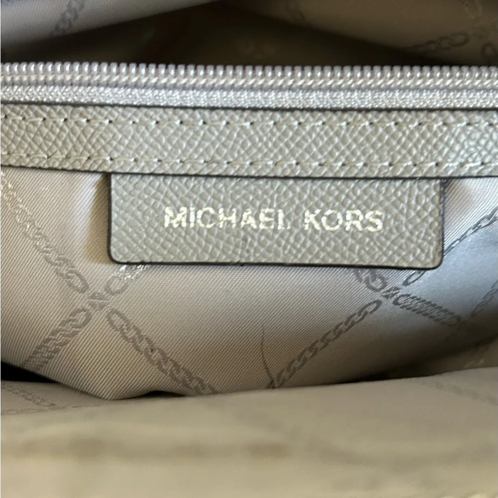 Michael Kors Houston Double Zip Crossgrain Leather Satchel